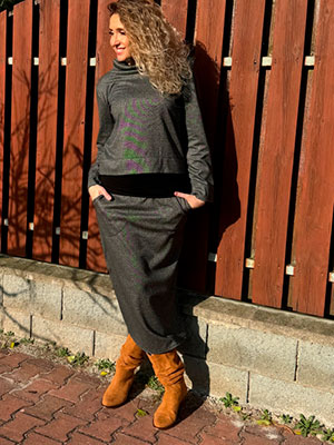 Sukně šedá