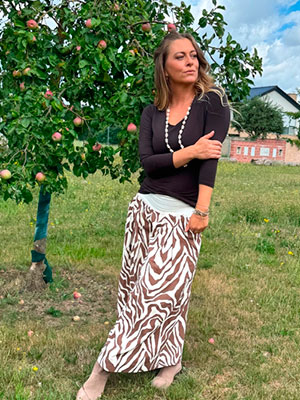 Kalhotová sukně maxi safari