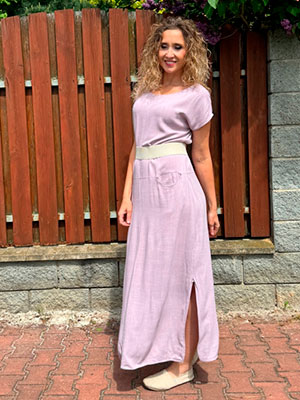 Rovné šaty s kapsičkami Lila