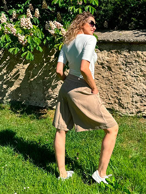 Kalhotová sukně tencel