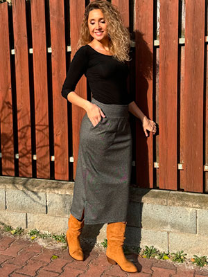 Sukně šedá