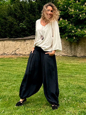 Harémky Tenzel Deep Indigo