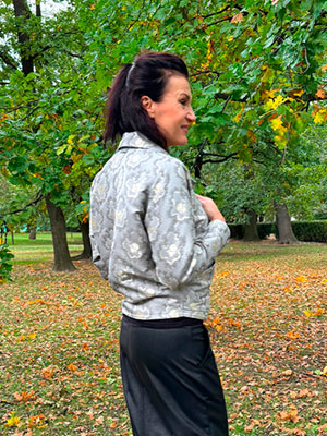 Oversize perleťové sako