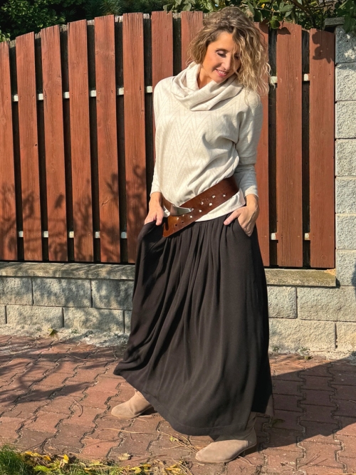 Netopýří tunika smetanovobéžová