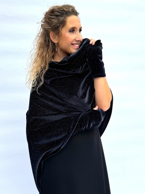 Sametové nátepníky s lesklou nitkou