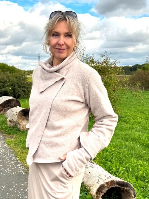 Kardigan krátký bavlněný fleece