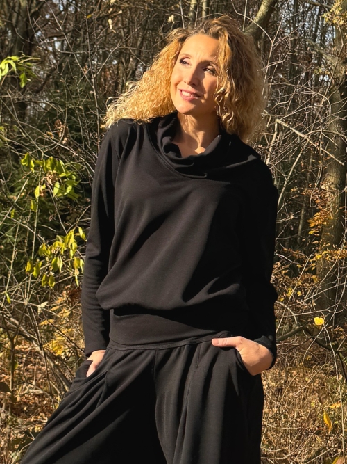 Rolák s pružným pasem černý