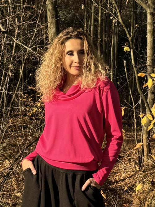 Rolák s pružným pasem cyklámen