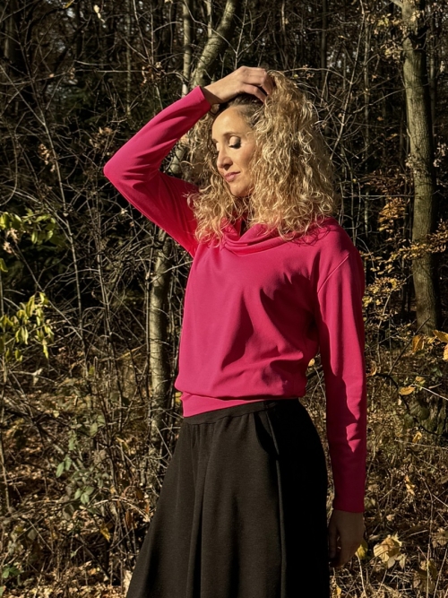 Rolák s pružným pasem cyklámen