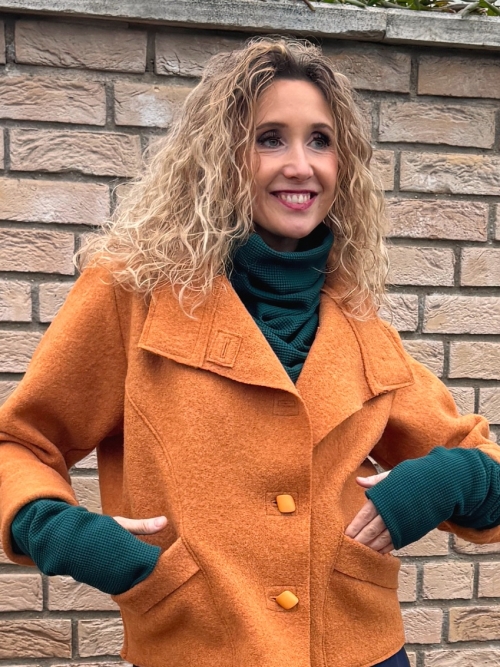 Tmavě zelený rolákový nákrčník