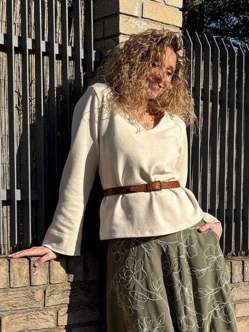 Svetřík bavlněný světlý