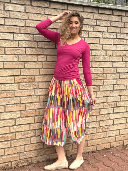 Kalhotová sukně maxi barevná