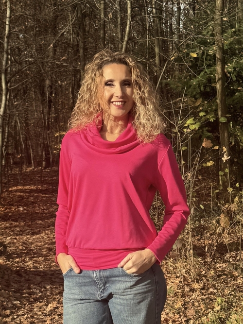 Rolák s pružným pasem cyklámen