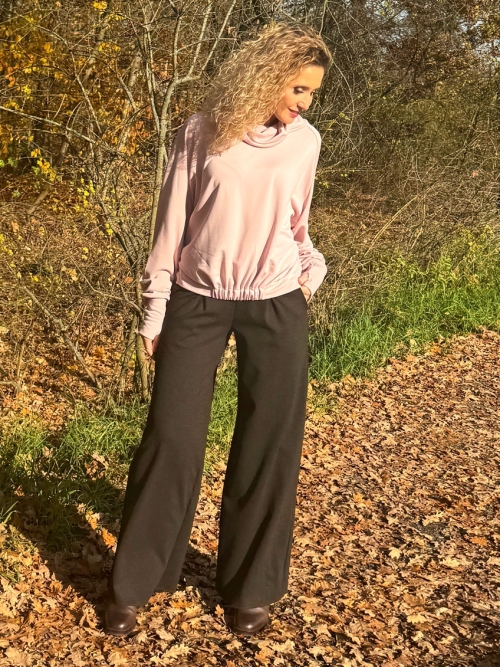 Kalhoty tmavě hnědé