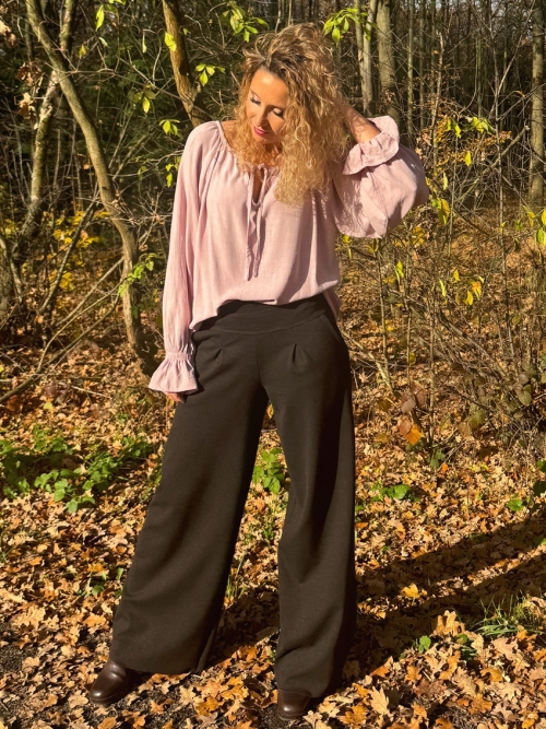 Kalhoty tmavě hnědé