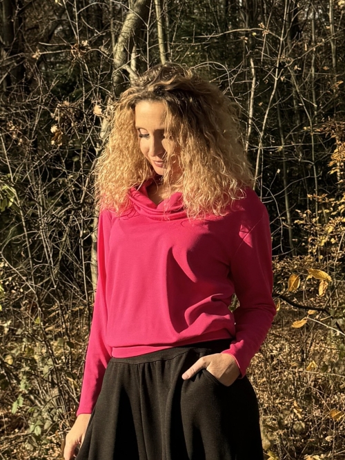 Rolák s pružným pasem cyklámen