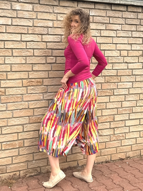 Kalhotová sukně maxi barevná