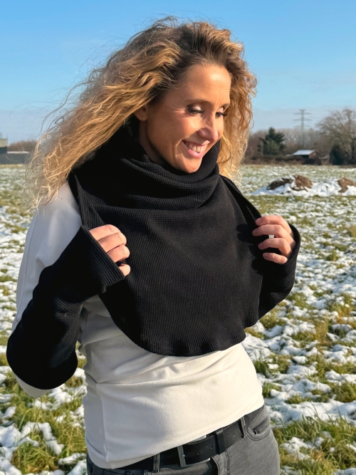 Nátepníky černá vaflovina