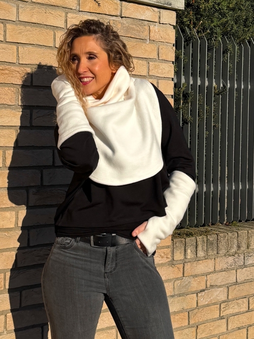 Fleesové nátepníky bílé