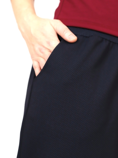 Kalhoty modročerné