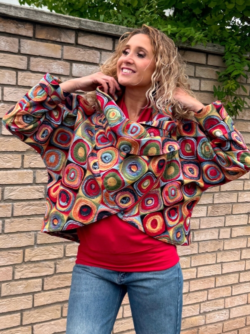 Kabátek netopýr barvy