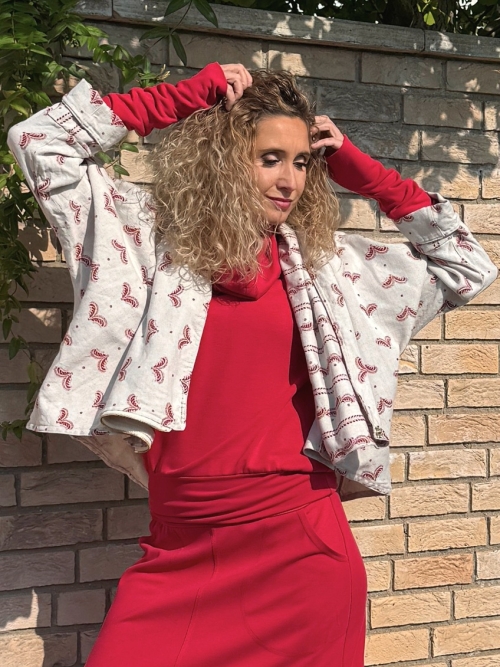 Kabátek netopýr lněný